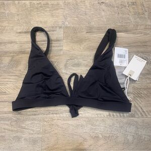 Good American Wide Band Triangle Swim Bikini Top